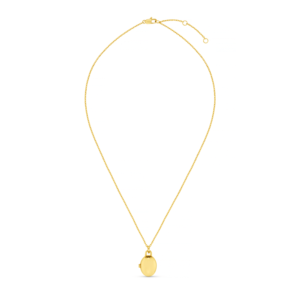 LUXE Oval Locket Necklace - Gold