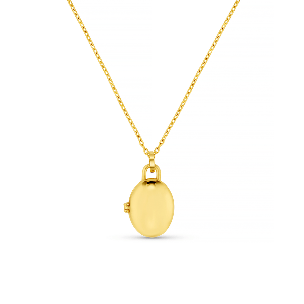 LUXE Oval Locket Necklace - Gold