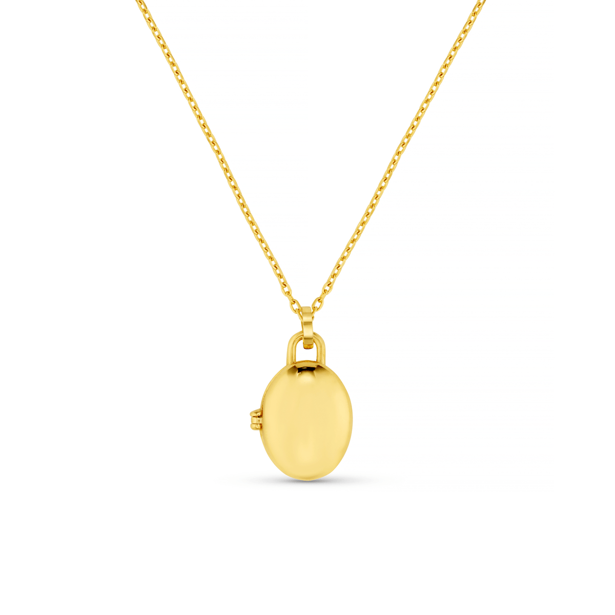 LUXE Oval Locket Necklace - Gold