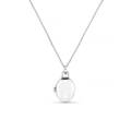 LUXE Oval Locket Necklace - Silver