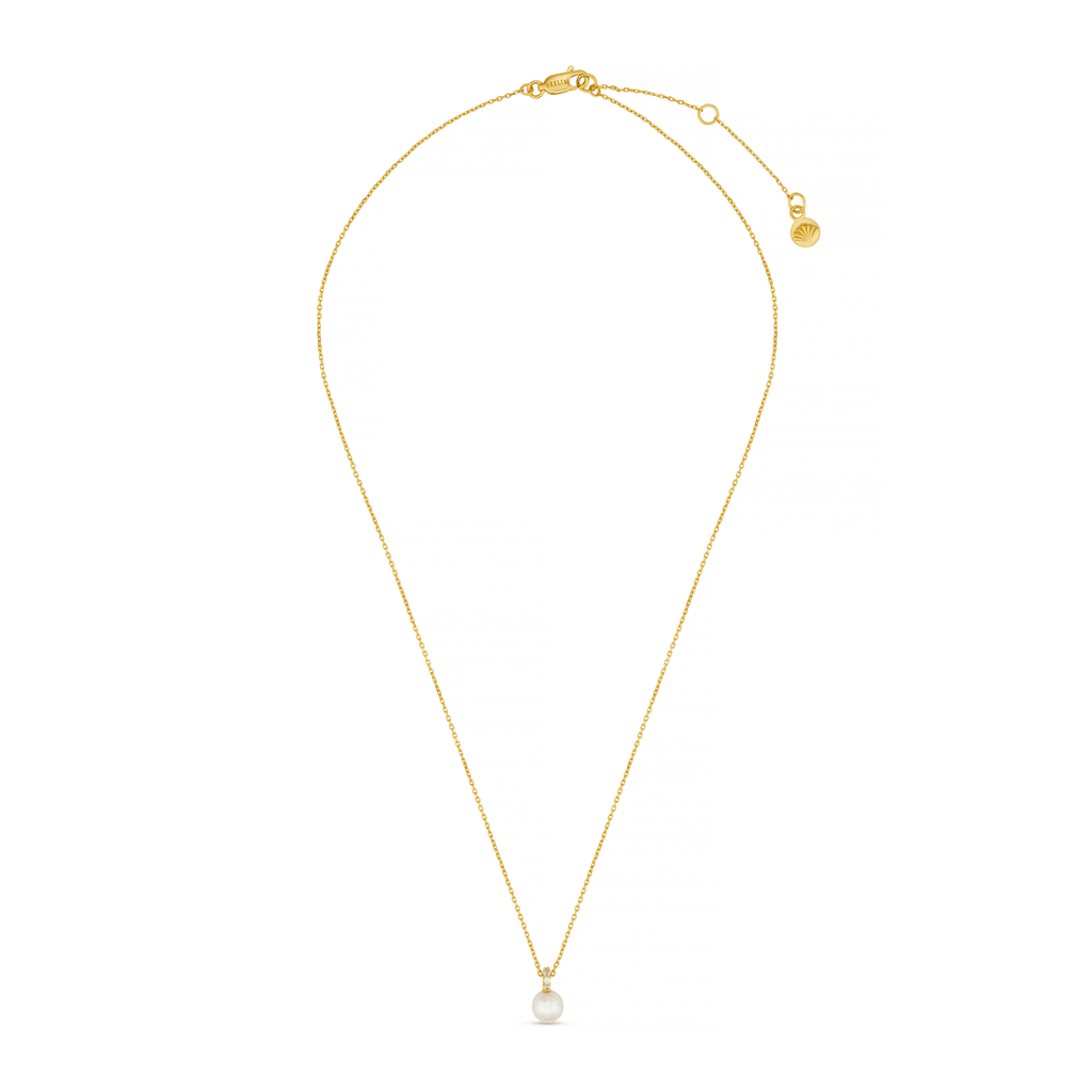 LUXE Pavé Pearl Necklace