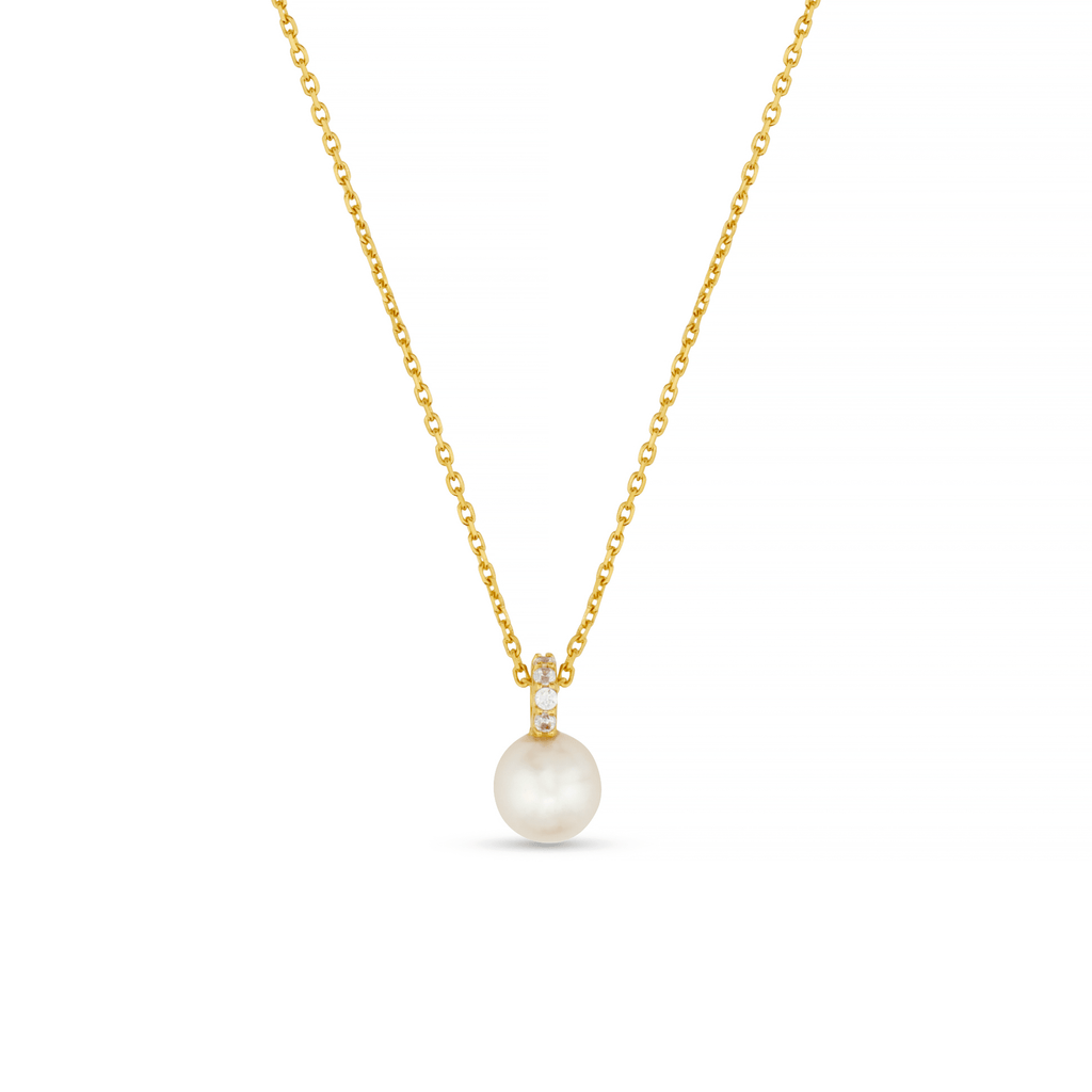 LUXE Pavé Pearl Necklace