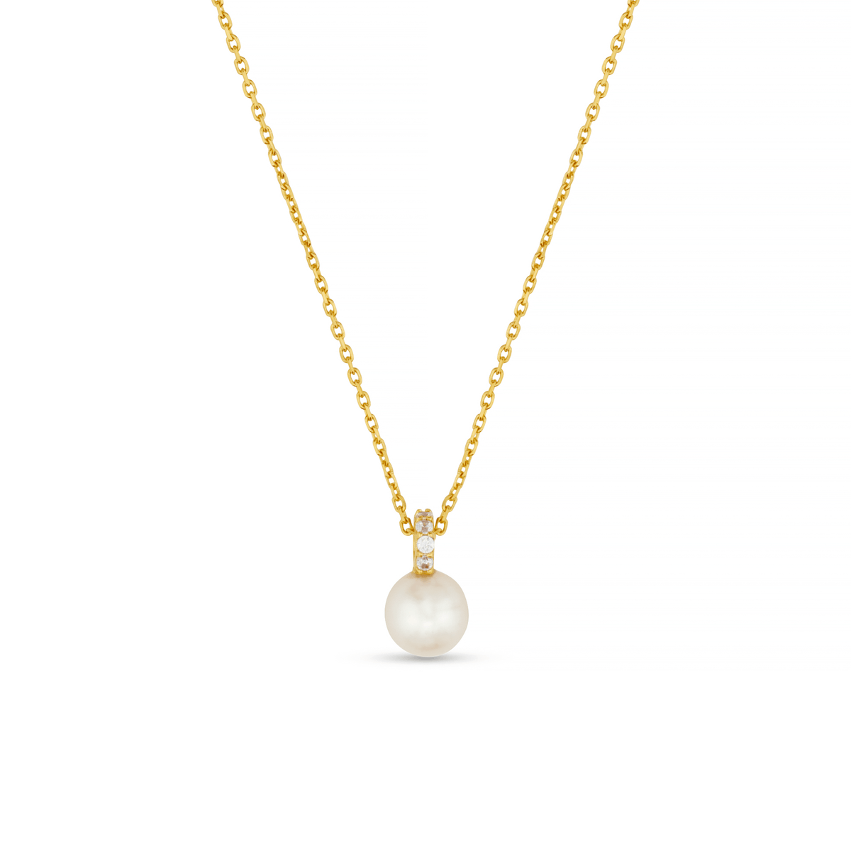 LUXE Pavé Pearl Necklace