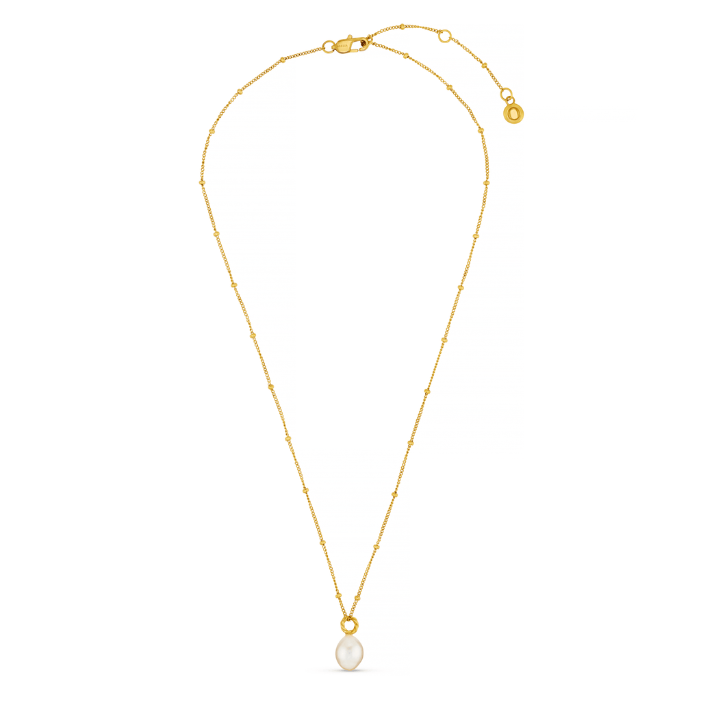 LUXE Rope Pearl Drop Necklace