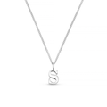 LUXE S Initial Necklace - Silver