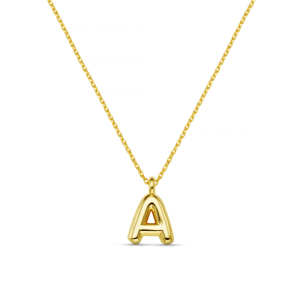A Bubble Initial Necklace