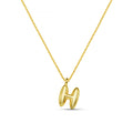 H Bubble Initial Necklace