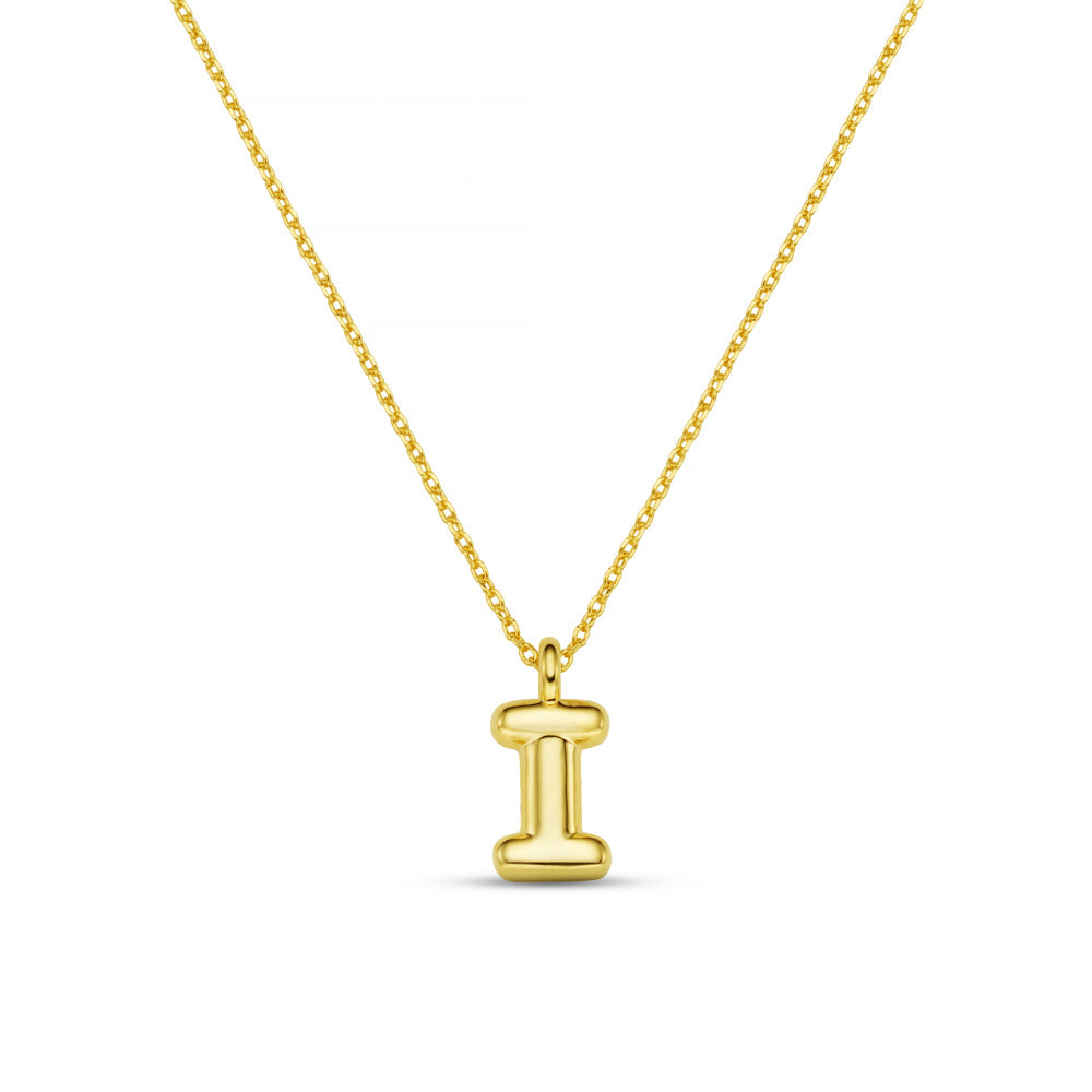 I Bubble Initial Necklace