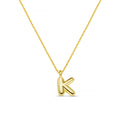 K Bubble Initial Necklace