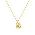 N Bubble Initial Necklace