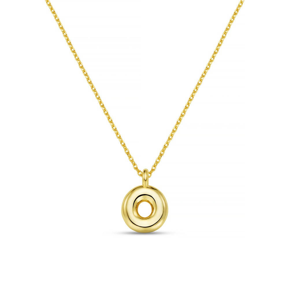O Bubble Initial Necklace