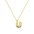 U Bubble Initial Necklace