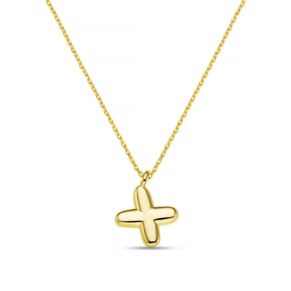 X Bubble Initial Necklace