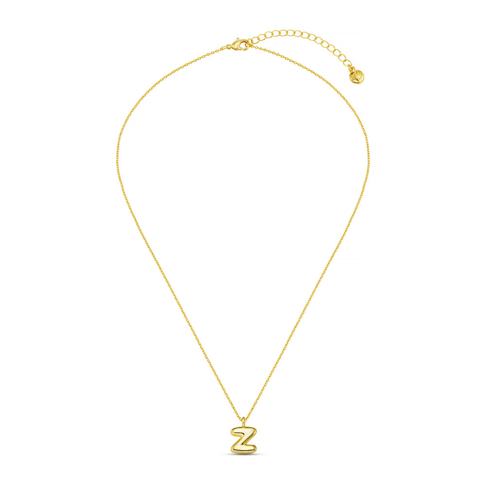 Z Bubble Initial Necklace