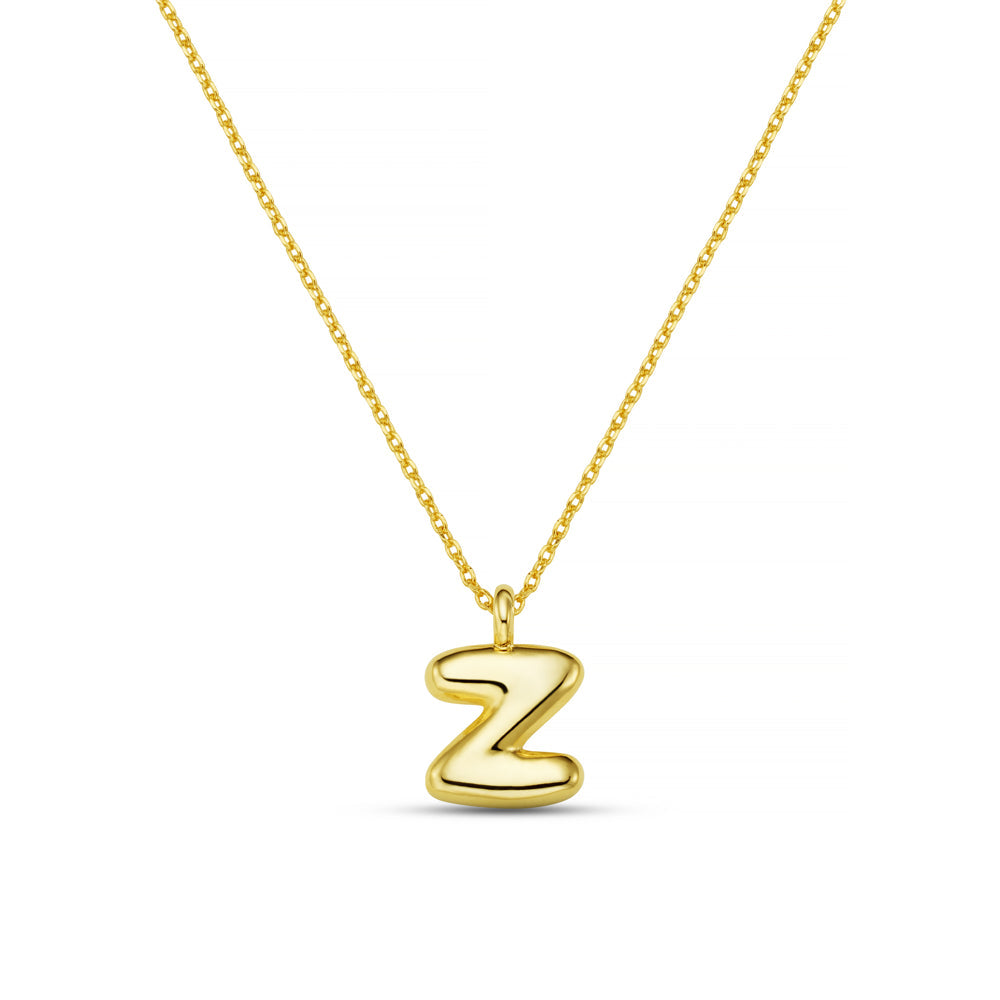 Z Bubble Initial Necklace