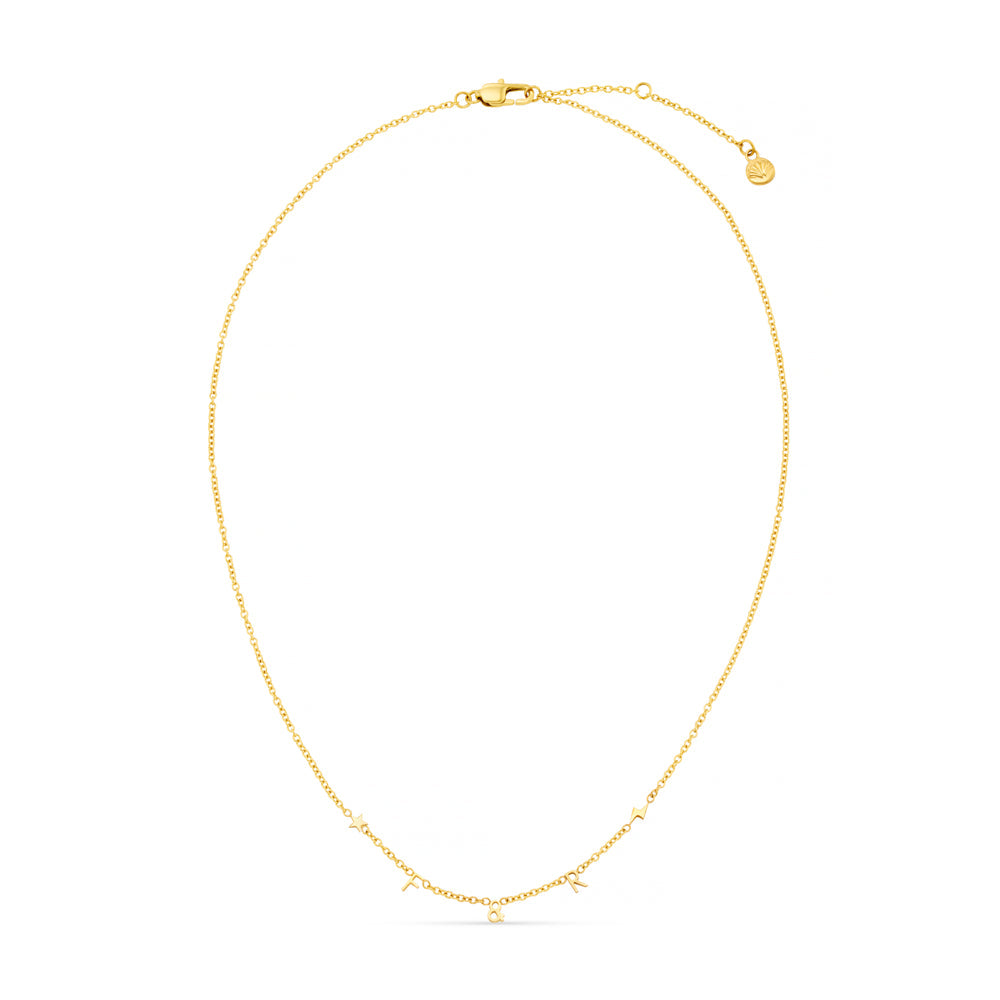 Personalised Initial & Cosmic Charm Necklace