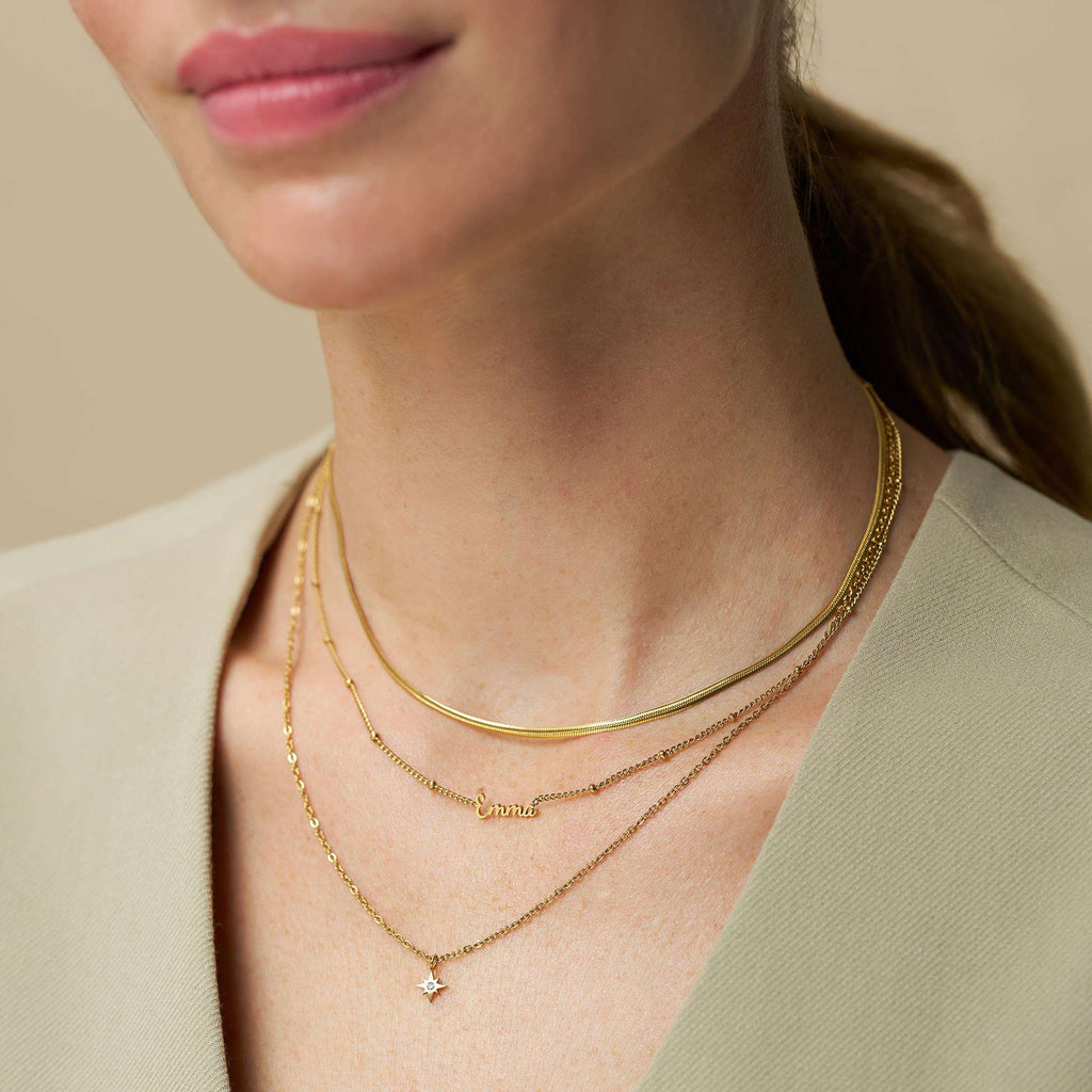 Personalised Multi-Row Name Necklace
