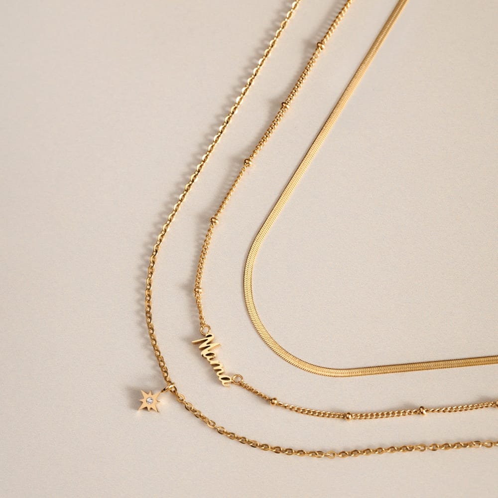 Personalised Multi-Row Name Necklace