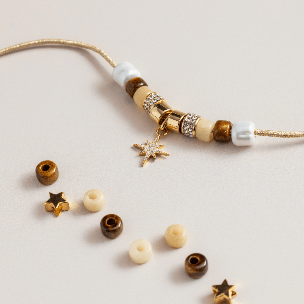 Create Your Own - Star & Pearl Beaded Bracelet