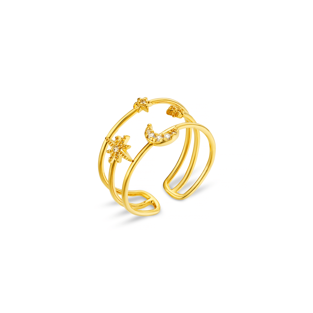 Celestial Open Caged Adjustable Ring