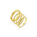 Mixed Textured Ring Stacking Set