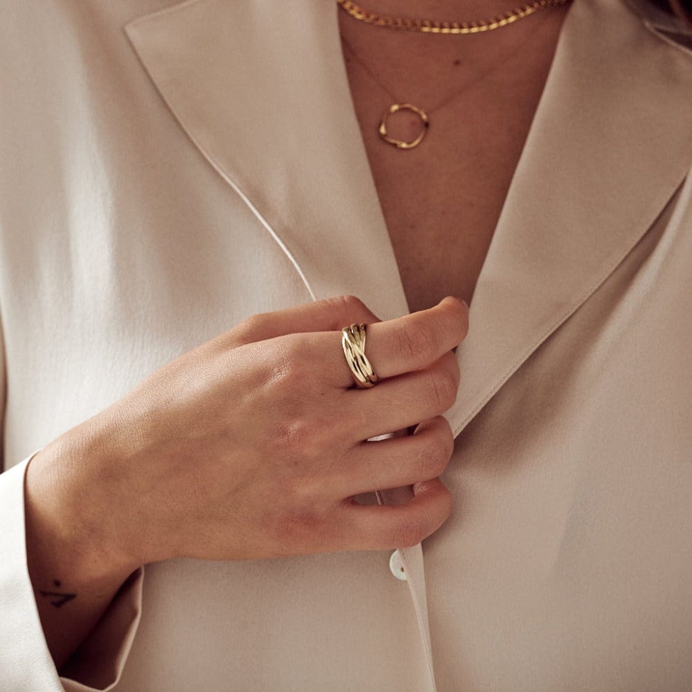 Interlocking Rings - Gold