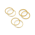 Multi Stack Ring Set - Gold