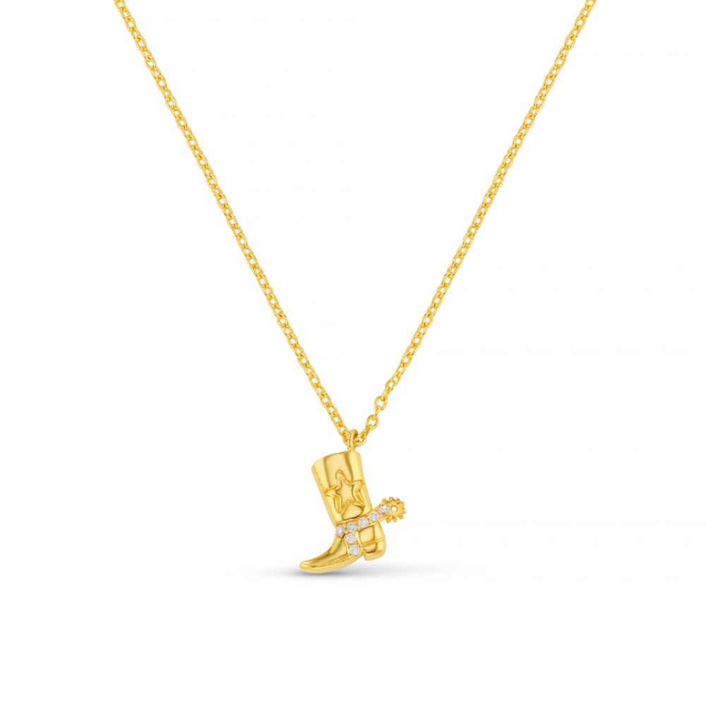 Cowboy Boot Charm Necklace