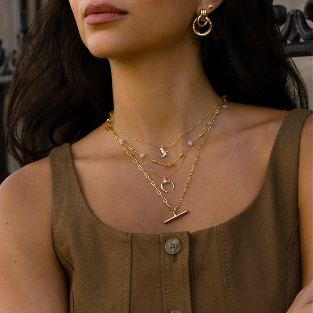 Desert Moon Horseshoe Necklace