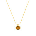 Semi-Precious Tiger's Eye Charm Necklace