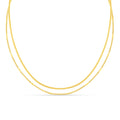 Fine Layered Snake Chain Necklace