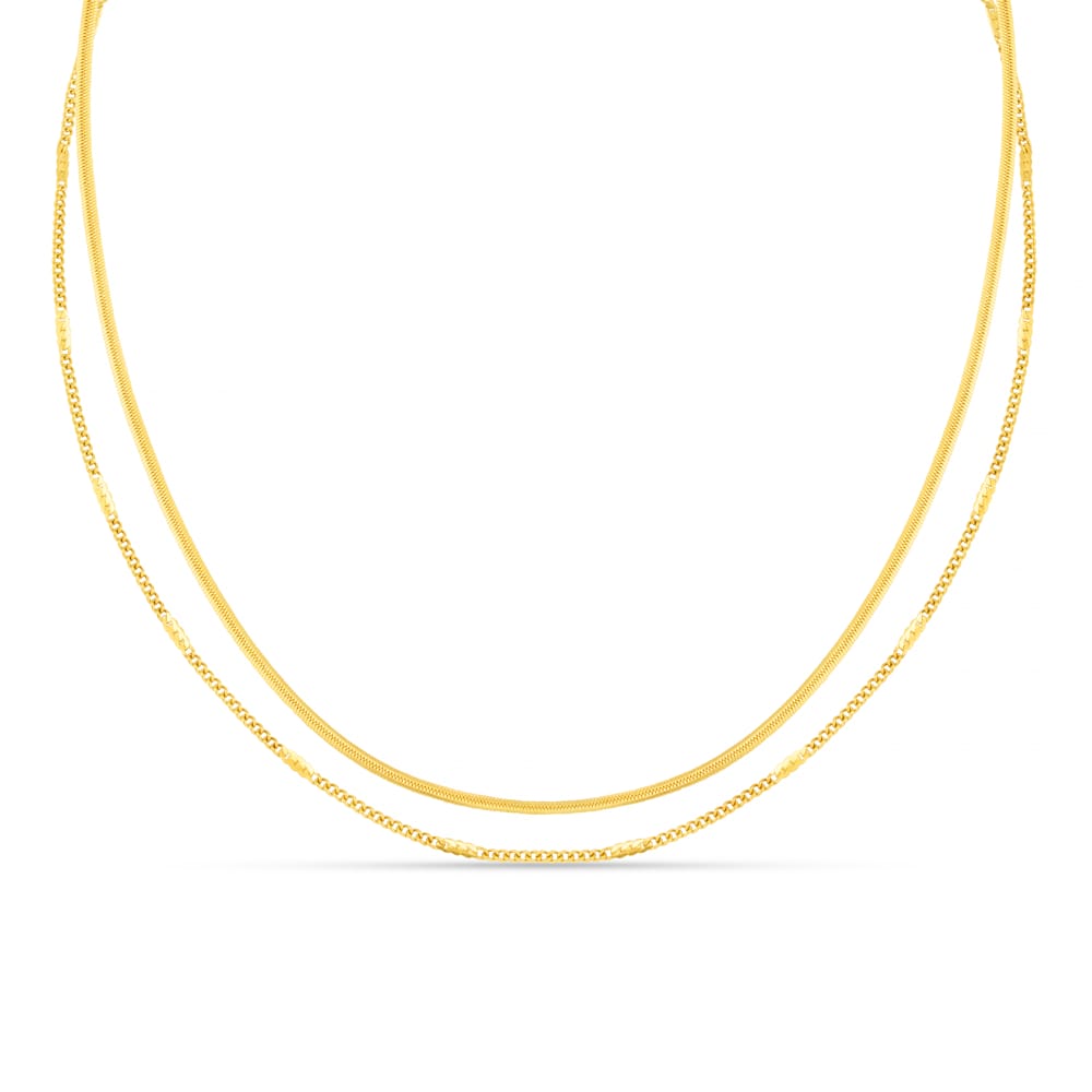 Fine Layered Snake Chain Necklace
