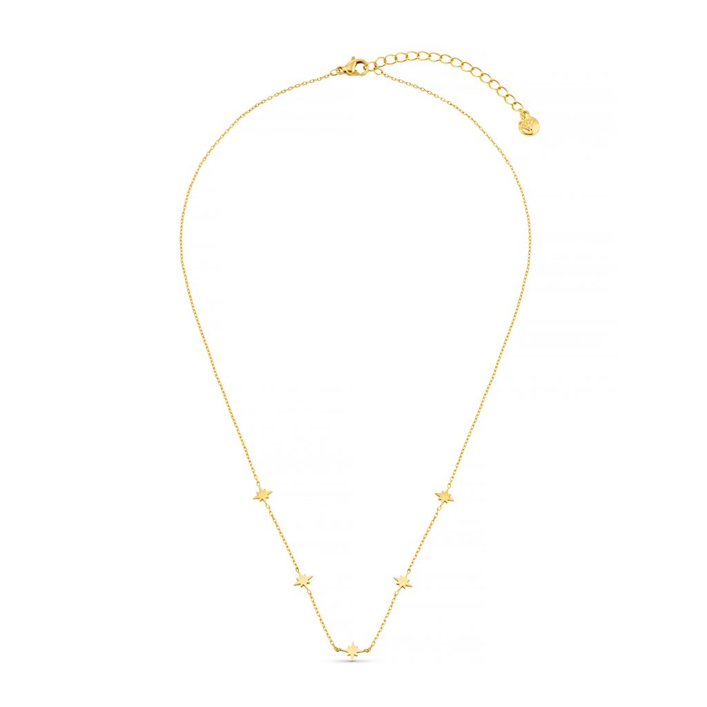 LUXE Fine Stationed Mini Starburst Necklace