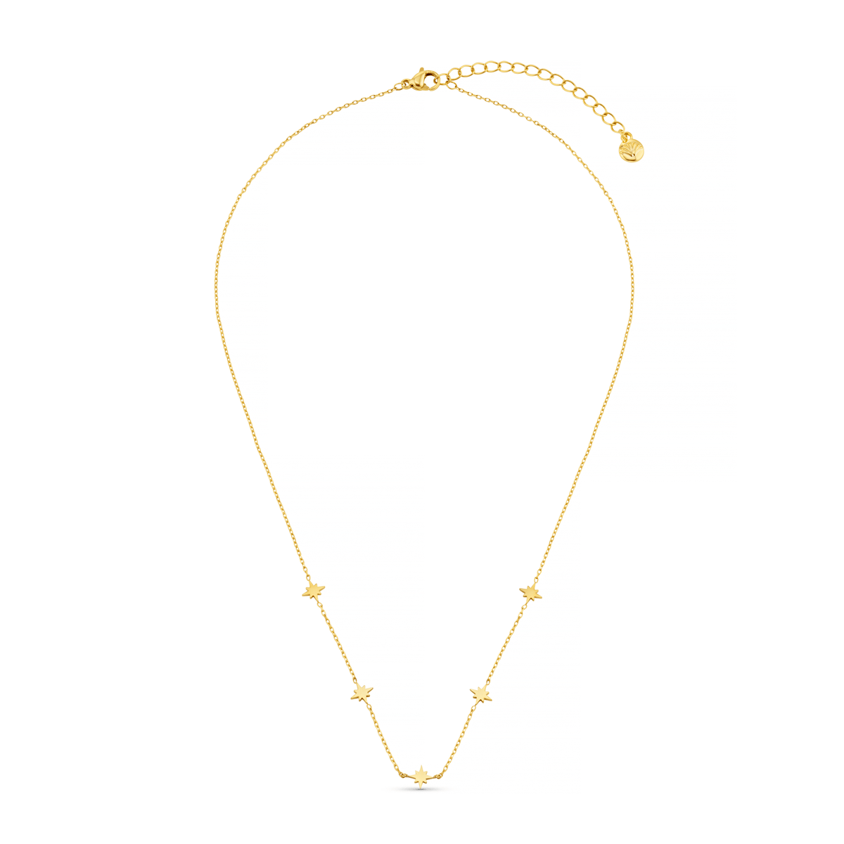 LUXE Fine Stationed Mini Starburst Necklace