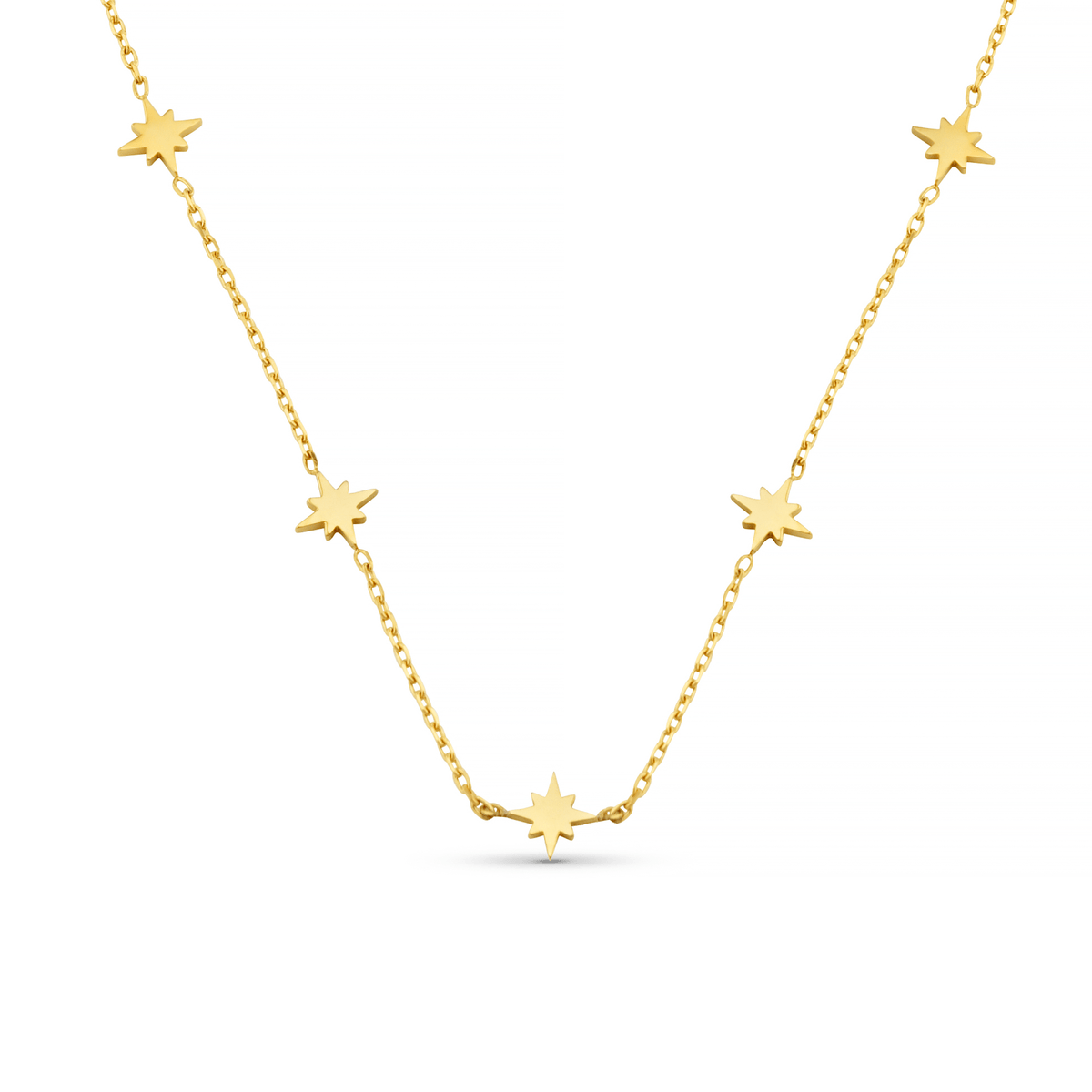 LUXE Fine Stationed Mini Starburst Necklace