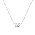 LUXE Polished Cross Chain Necklace - Silver