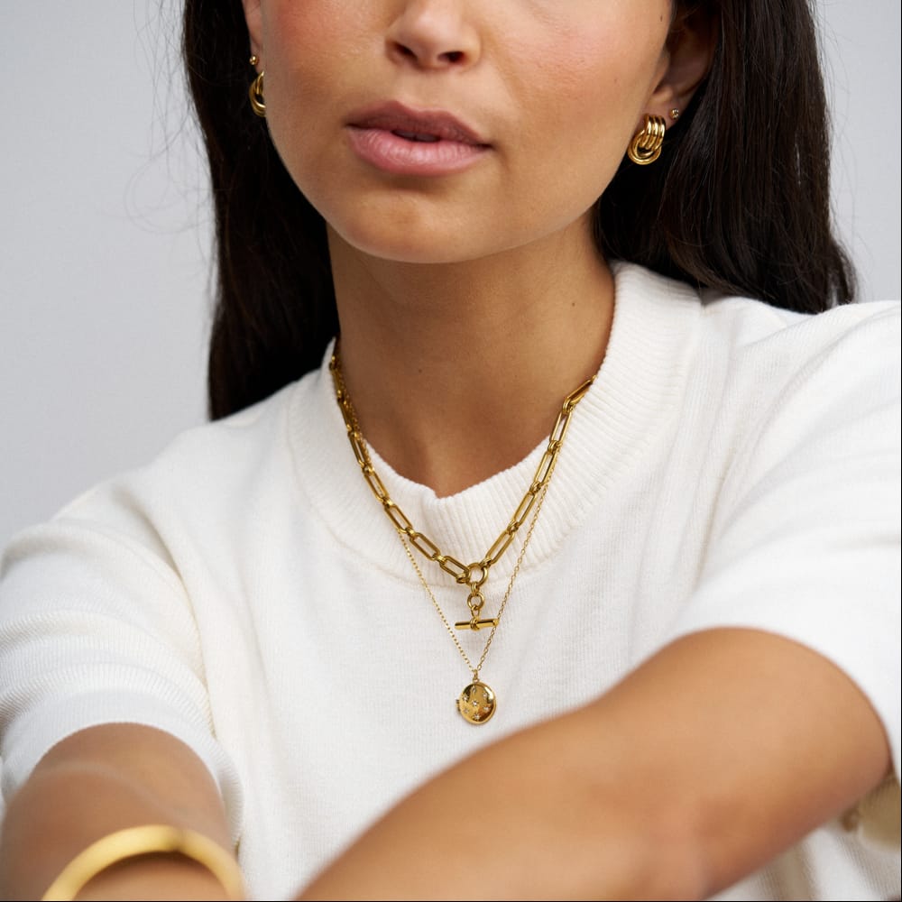 LUXE Starburst Locket Necklace