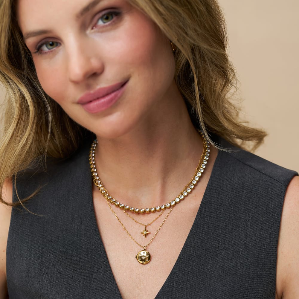 LUXE Starburst Locket Necklace