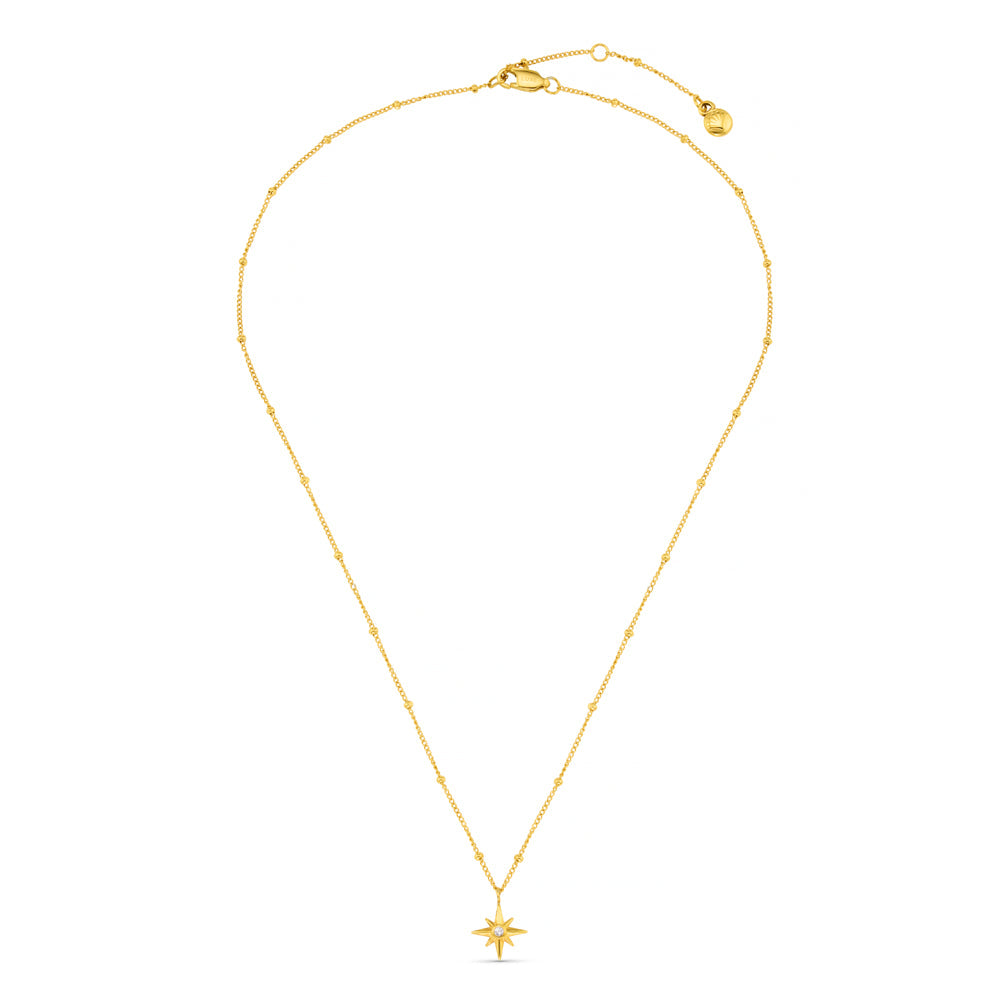 LUXE Starburst & Satellite Chain Necklace