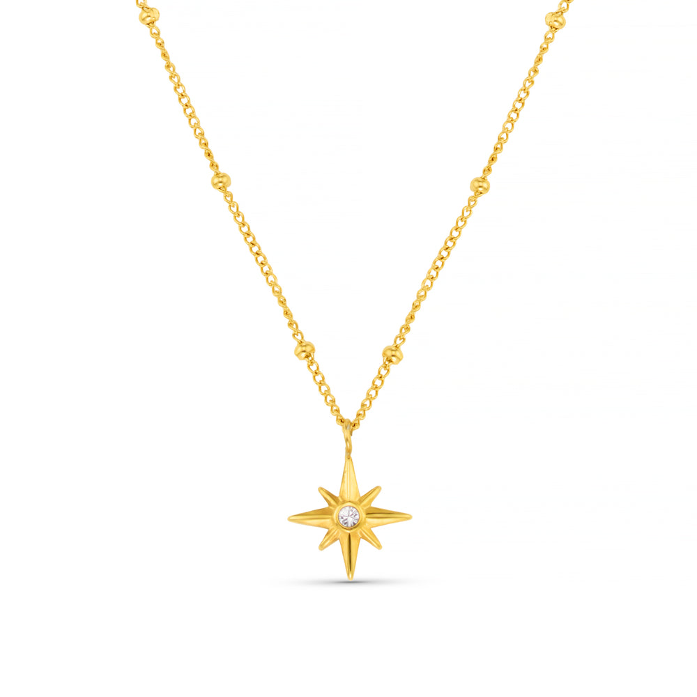 LUXE Starburst & Satellite Chain Necklace