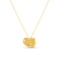 Molten Leaf Pendant Necklace