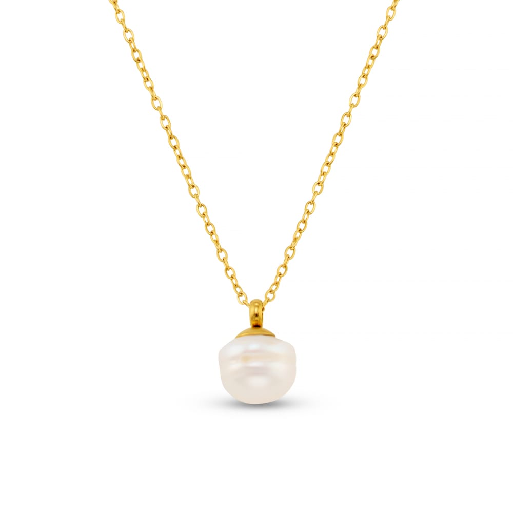 Organic Pearl Collar Necklace