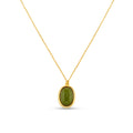 Semi-Precious Green Jade Necklace