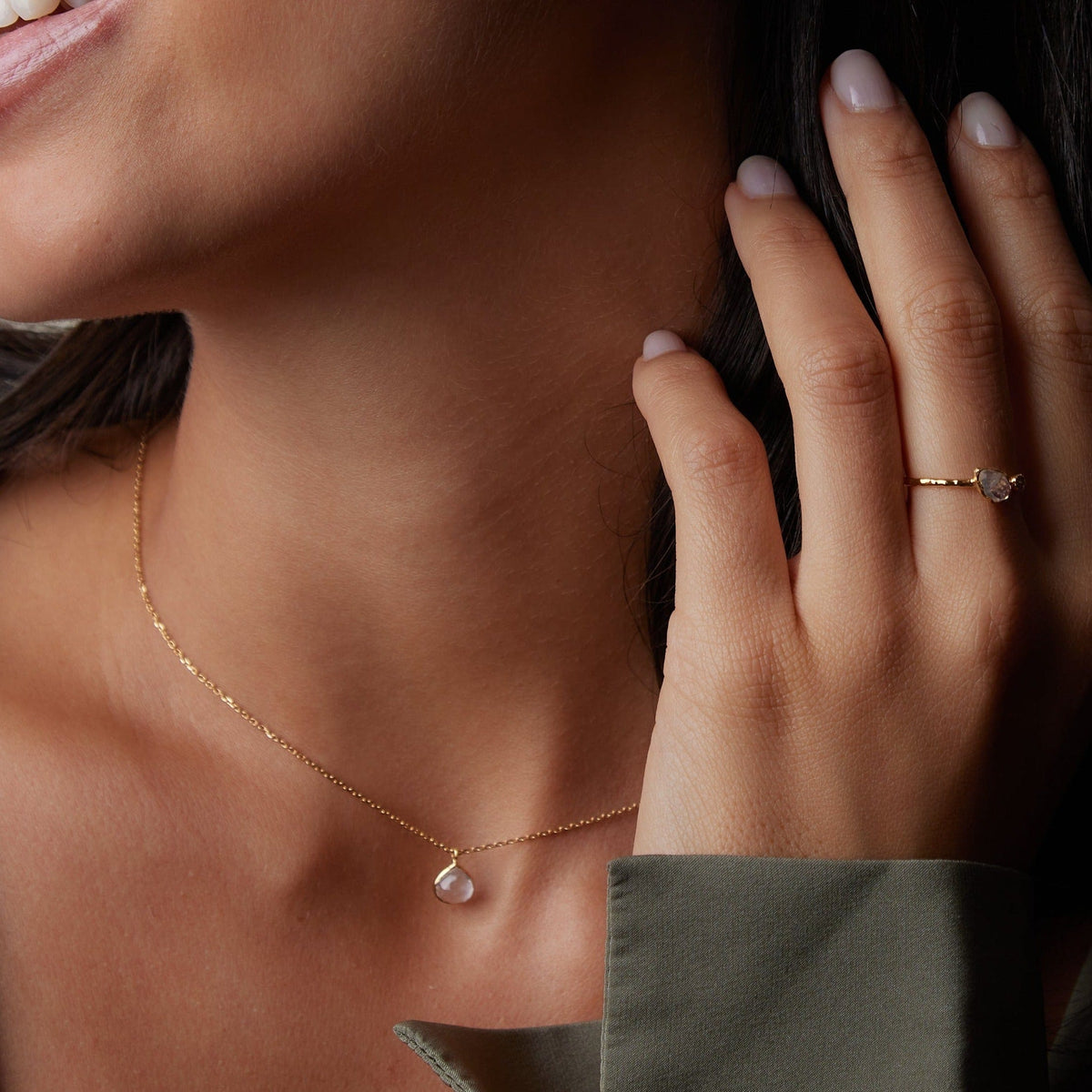 LUXE Moonstone Semi-Precious Necklace