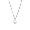 Pearl Satellite Necklace - Silver