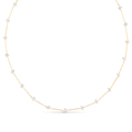 Pearl Stationed Chain Necklace