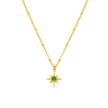 Emerald Star Charm Necklace