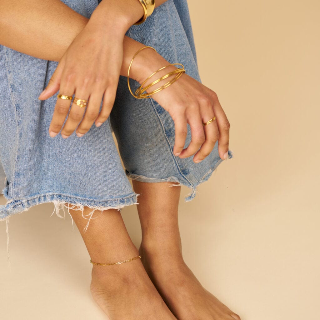 LUXE Open Link Chain Anklet