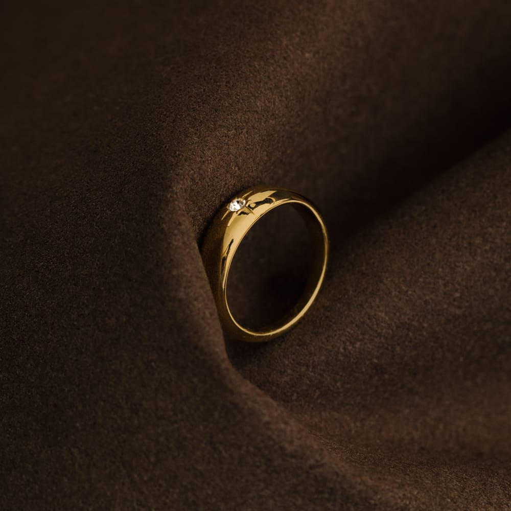 LUXE Starburst Domed Ring