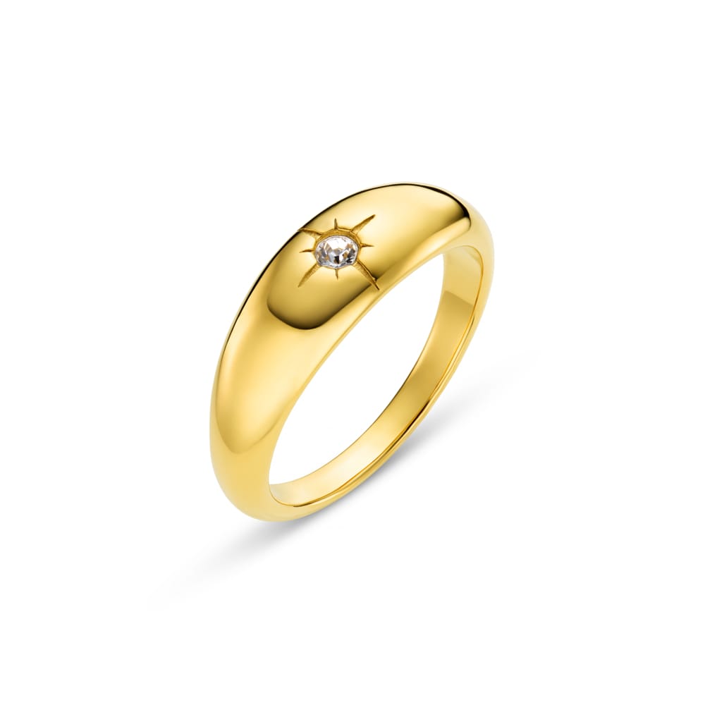 LUXE Starburst Domed Ring